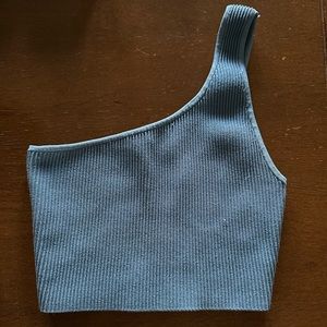 Aritzia Babaton Sculpt Knit One Shoulder Tank